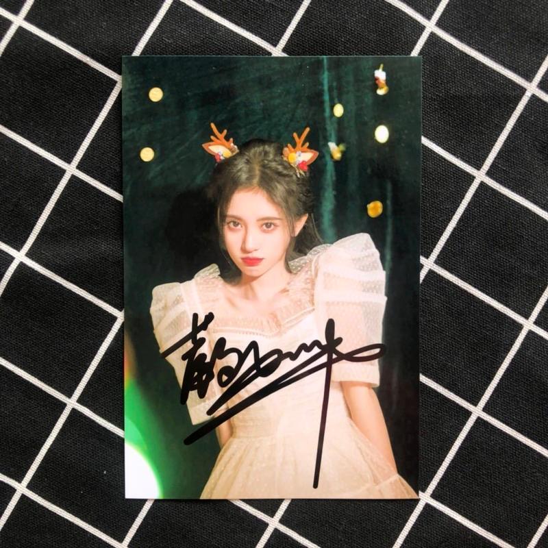 冲冠鞠婧祎亲笔签名照鞠婧祎周边鞠婧祎后援礼物鞠婧祎明信片礼物款式