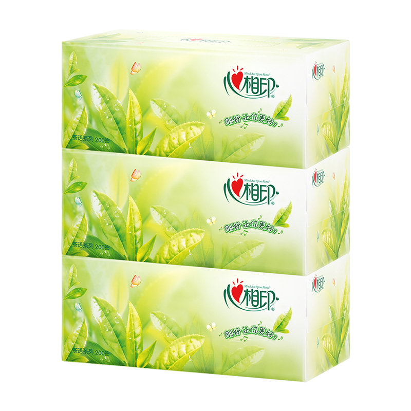 心相印茶语系列200抽盒装纸面巾12盒整箱H200(箱装)高清大图