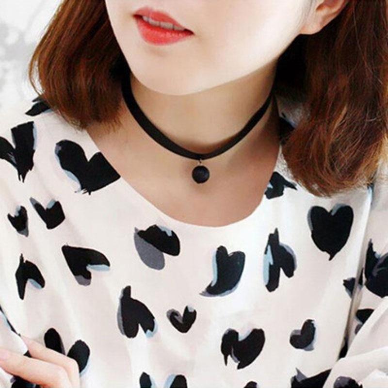 锁骨链项圈 女款 韩版原宿黑色蕾丝颈链颈带项圈 女脖链项链短款锁骨链送女朋友七夕情人节礼物
