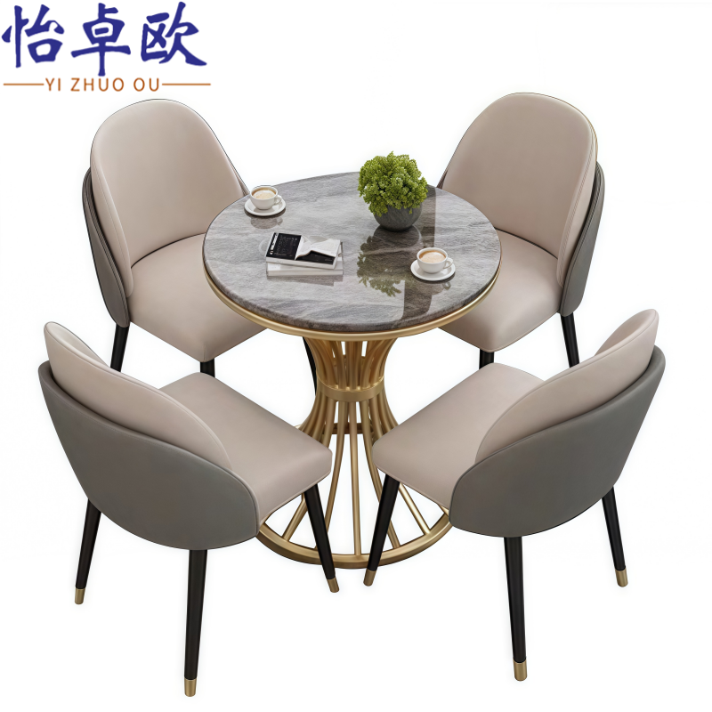 怡卓欧桌椅组合一桌二椅高清大图