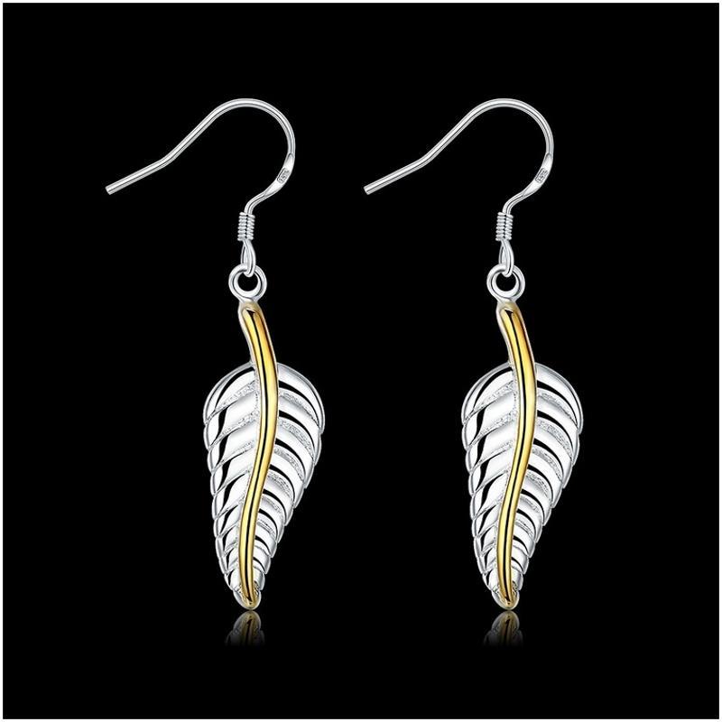 E038 Women silver plated earring 镀925纯银日韩时尚创意耳环