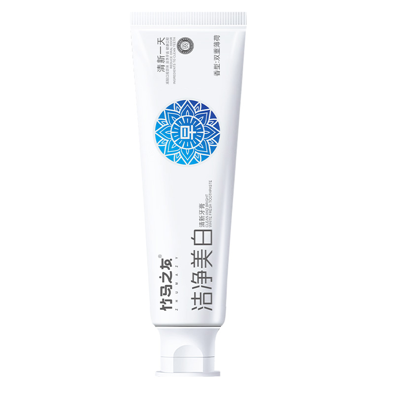 竹马之友洁净美白牙膏(早安牙膏)120g/支高清大图