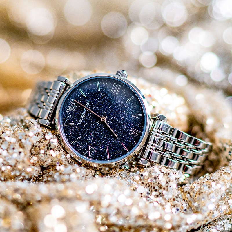阿玛尼emporioarmani满天星石英表女时尚百搭欧美女神范女友节日礼物