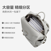 爱华仕简约电脑包女高级质感大容量通勤上班背包休闲旅行包双肩包