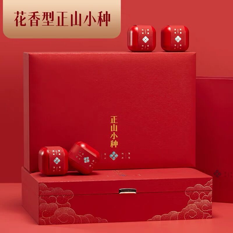 中闽与恩特级正山小种礼盒装2022新茶12小罐红茶