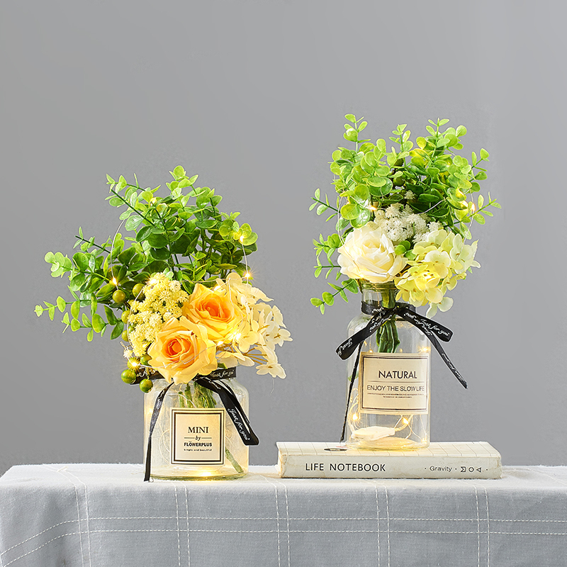 北欧ins风假花花束仿真花花束玻璃花瓶插花客厅餐桌装饰品摆件一朵玫瑰花尤加利花束 橘色 不含瓶子 报价 参数 图片 视频 怎么样 问答 苏宁易购