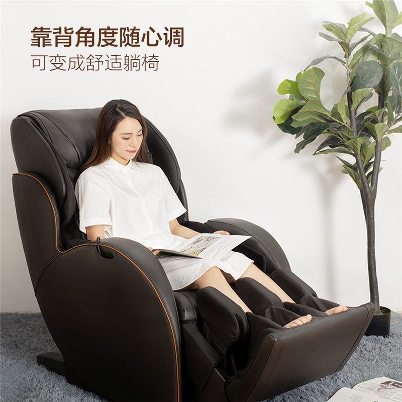 松下（Panasonic）按摩椅EP-MAC8- T茶色家用全身气囊包裹电动多功能腰肩颈揉捏3D机械手温感按摩沙发椅