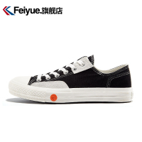 FEIYUE/飞跃帆布鞋男女鞋新款贴布拼接情侣休闲鞋子时尚复古街拍板鞋2020