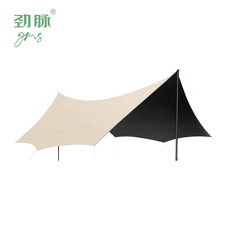 劲脉 露营黑胶天幕 500*300*220CM 顶高清大图