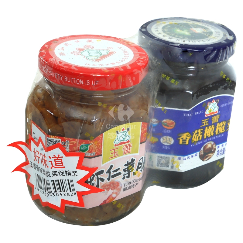 玉蕾香菇橄榄菜特惠装227g*2
