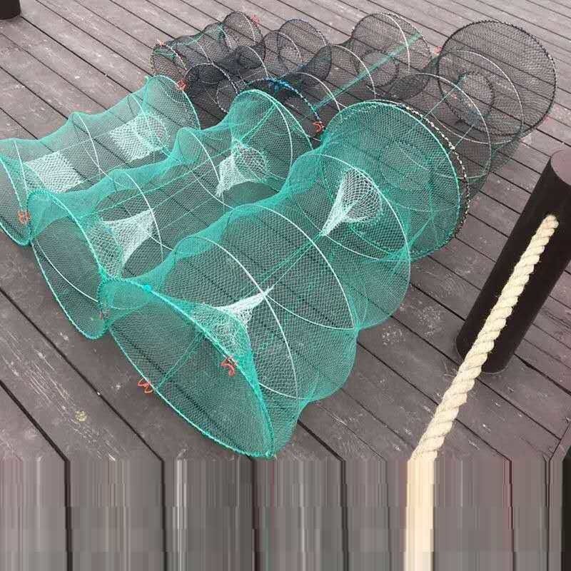 神斧鱼网折叠捕鱼花篮竹笼渔网捕鱼乌龟鳖弹簧花蓝专捕甲鱼笼虾笼黑鱼