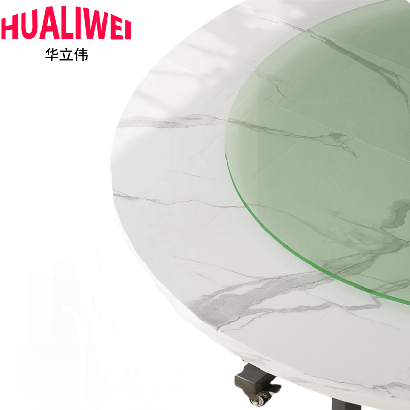 华立伟餐桌180*180*75cm张高清大图