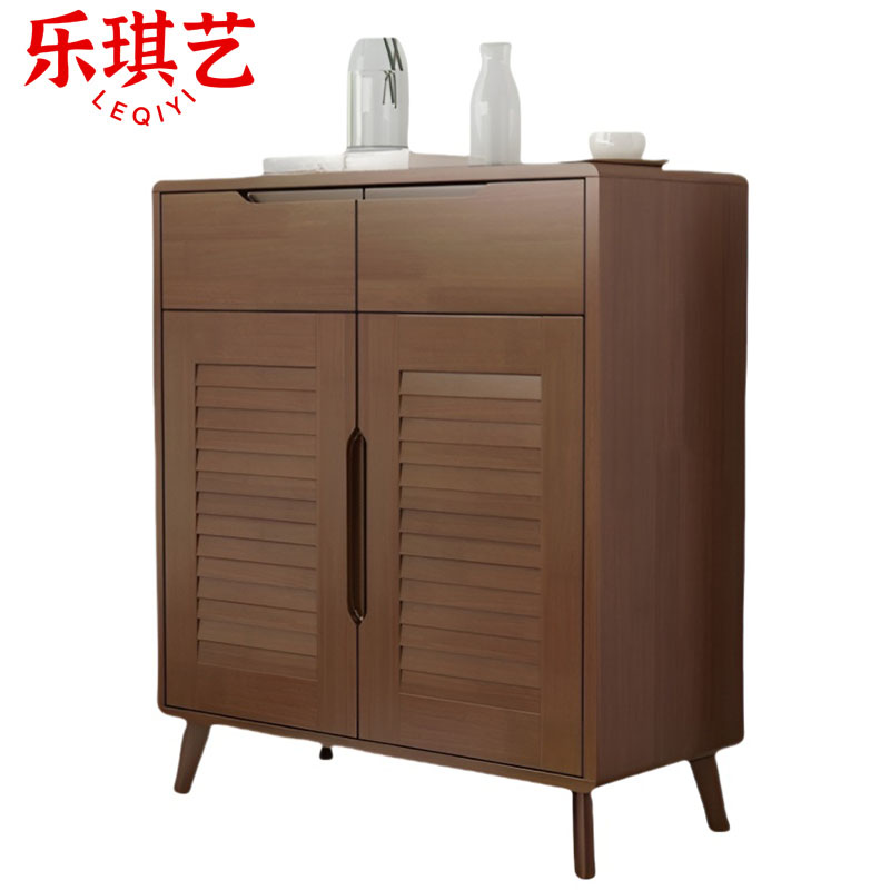 乐琪艺 实木鞋柜 80cm 个高清大图