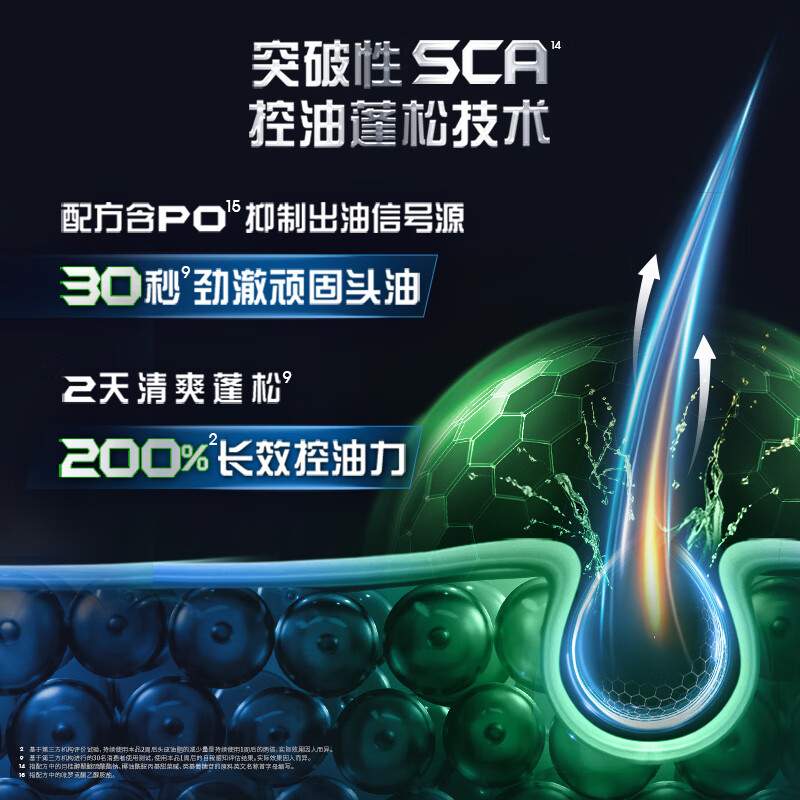 清扬洗发水露男士专用劲能瓶去屑止痒清爽控油蓬松洗头膏正品官方-劲凉冰爽570g高清大图