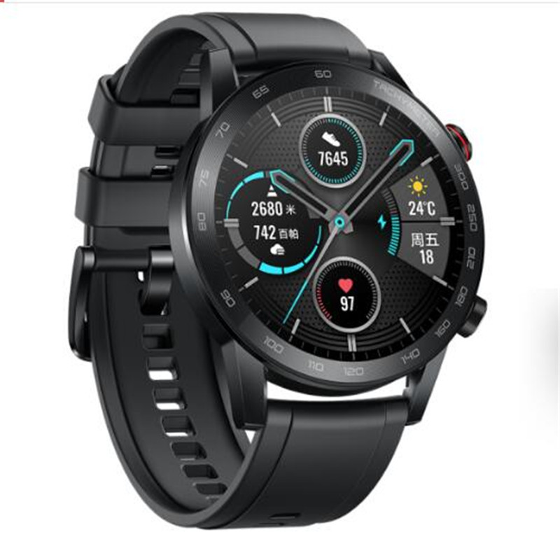 midu荣耀手表2 46mm 碳石黑(智能运动户外手表 两周续航 蓝牙通话