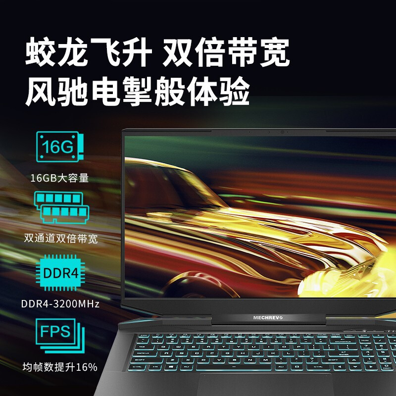 【预售】机械革命（MECHREVO）蛟龙7 17.3英寸游戏本笔记本电脑（AMD R7-4800H 16G 512G+1TB RTX3060/6G 高色域 2k 165Hz 定制