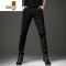 YANXU高端男士工装裤欧美修身弹力小脚裤加绒多口袋休闲迷彩美式