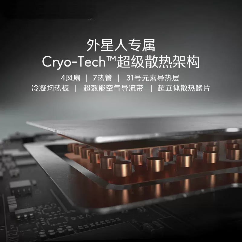 2023年新款 外星人游戏本 ALIENWARE M18 18英寸笔记本电脑 i9-13900HX RTX4080显卡 32G内存 4TB固态 2K屏幕 165HZ笔记本