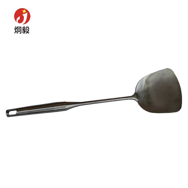 炯毅 不锈钢炒勺炒铲 不锈钢炒菜铲子 10cm*38cm 把高清大图