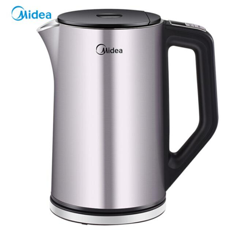 美的(Midea)电水壶 304不锈钢 1.5L 双层防烫 HE1504a