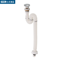 心海伽蓝（SHKL） 防臭下水软管 浴室柜洗手盆下水管通用角阀151616