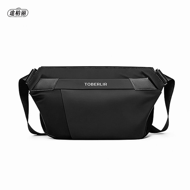 途柏丽TOBERLIR多功能单肩包 T0406 黑色 休闲背包