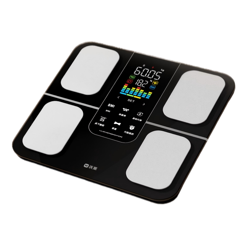 沃莱智能彩屏体脂秤S5电池款黑色