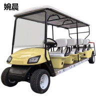 电动高尔夫球车4-6-8座公园景区旅游观光车小区楼盘售楼处看房车酒店高铁接待游览摆渡电瓶车
