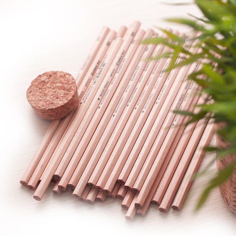 齐心 MP2012 原木铅笔 2B 30支/筒 黑图片