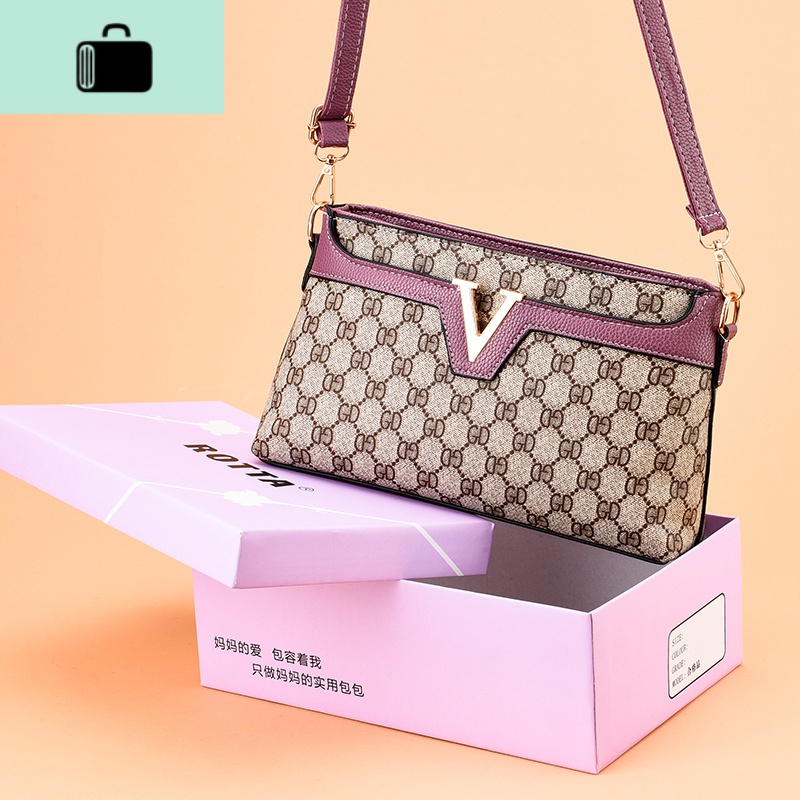 中年女包妈妈包2019新款买菜包斜挎软皮小包包婆婆手拿零钱小包包NEWLAKE高清大图