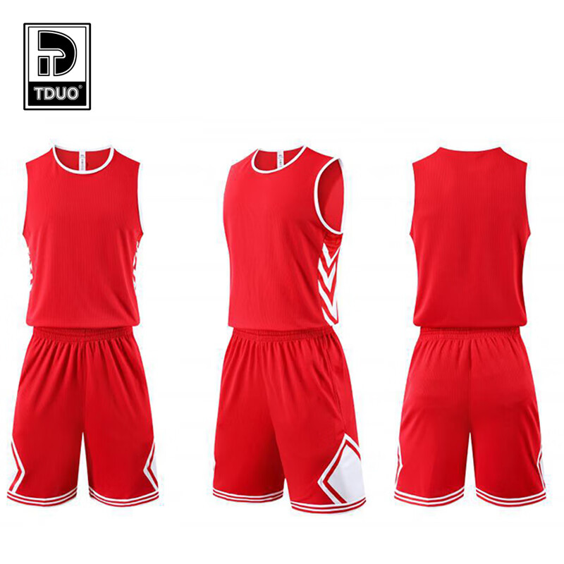 Tduo篮球服 V9 套 红色 5XL