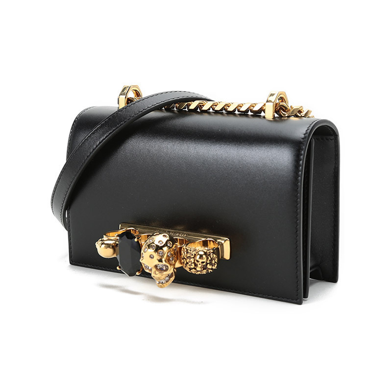 亚历山大麦昆alexandermcqueen女士牛皮单肩斜挎包653134cmo0t