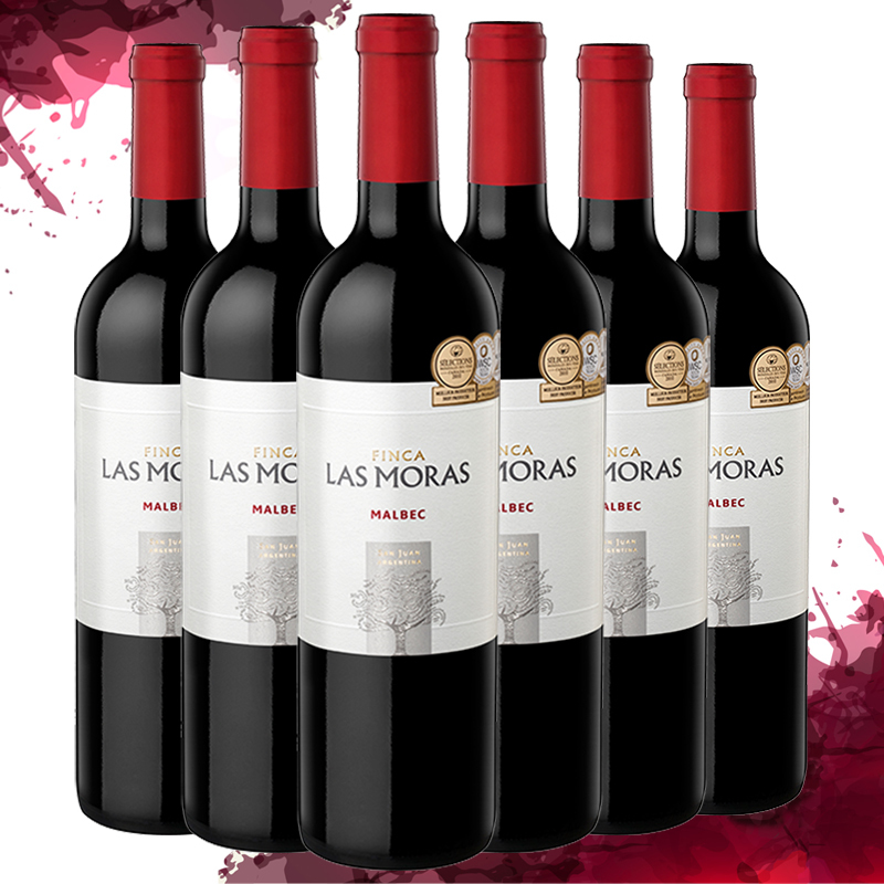 阿根廷原瓶进口 罗斯摩萨马尔贝克红葡萄酒 Las Moras Malbec 整箱装750ml*6