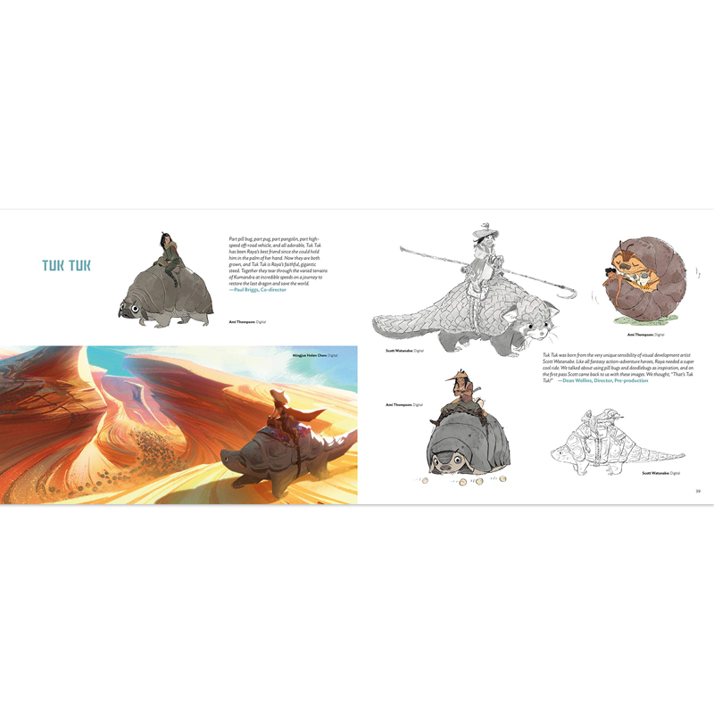[正版]寻龙传说电影设定集 英文原版 Art of Raya and the Last Dragon 精装动画电影艺术高清大图