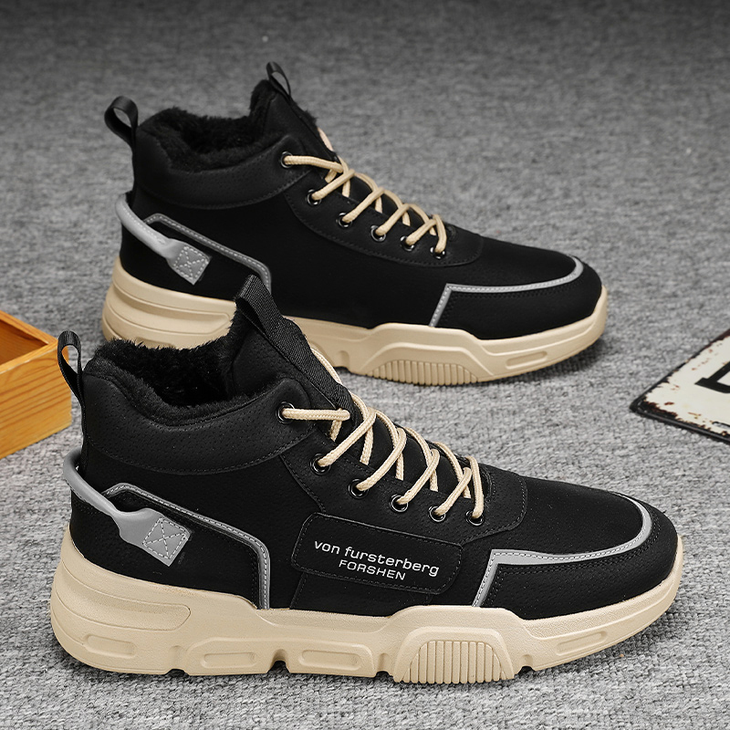 伊努特东北雪地靴男冬季加绒加厚保暖棉鞋男士户外厚底马丁靴子