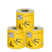 纯竹工坊 卷纸 自柔纯系列竹浆有芯4层140克12卷 家庭纸巾清洁用纸