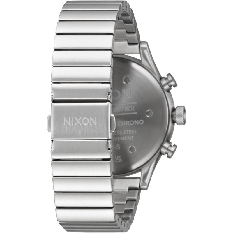 Nixon男士银蓝双色不锈钢计时防水休闲商务腕表高清大图