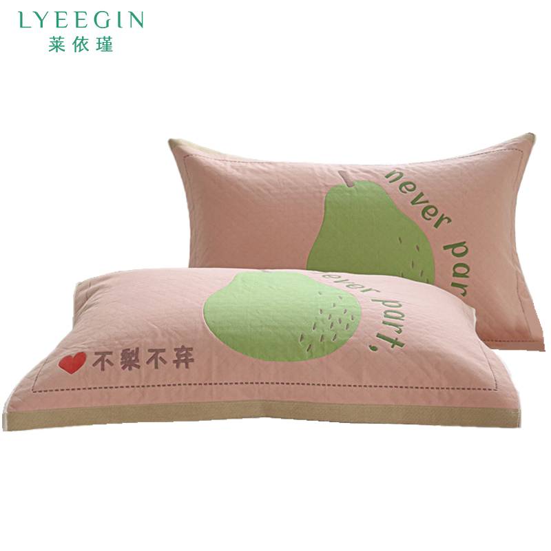 莱依瑾 纱布 枕巾 52*78cm/对高清大图