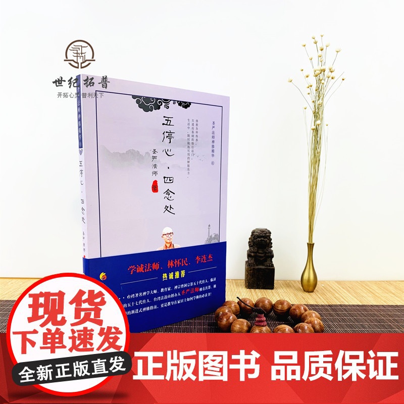 正版 五停心 四念处 圣严法师禅修精华 圣严法师 著 华夏出版社 李连杰高清大图