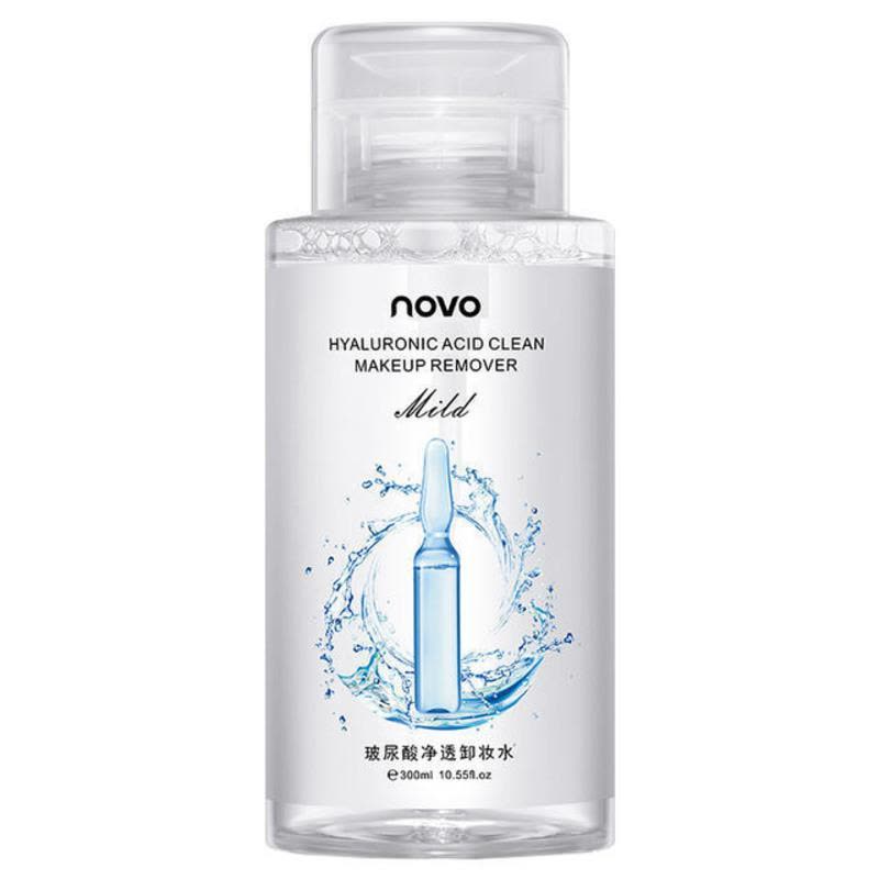 novo卸妆水脸部温和深层清洁毛孔女卸妆油液眼唇脸三合一按压式瓶图片