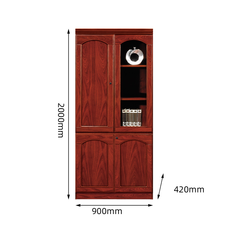 初嘉(CJ)CJ4052416 木质文件柜 二门 900*420*2000mm(单位:台)高清大图