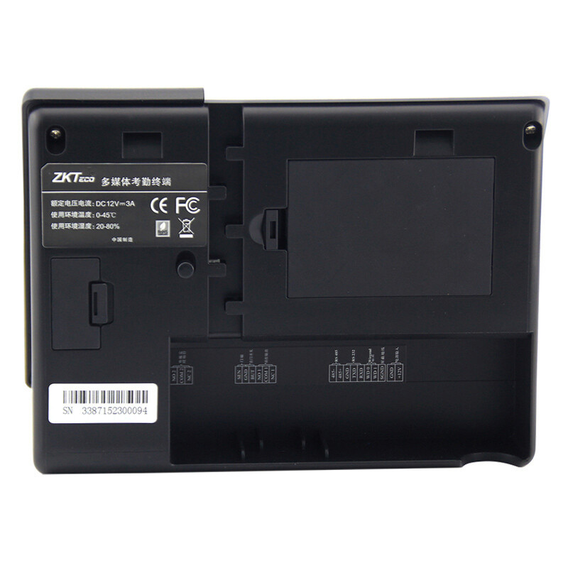 中控智慧(Zkteco)iFace302-S考勤机 动态人脸识别+指纹 触摸屏大容量 打卡机高清大图