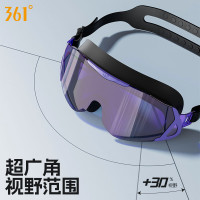 361°泳镜高清大框防水防雾镀膜游泳眼镜男女专业运动装备 镀膜黑色