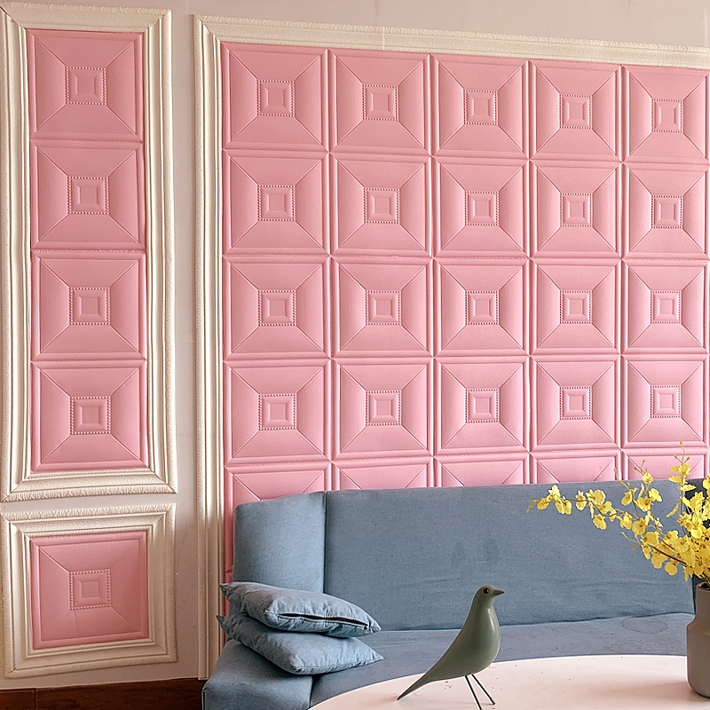 古达3d立体墙贴电视背景墙床头软包ktv装饰自粘墙纸加厚防撞卧室壁纸