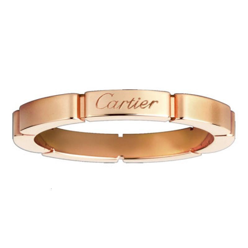 cartier/卡地亚 maillonpanthère 18k金玫瑰金结婚戒指b4079800