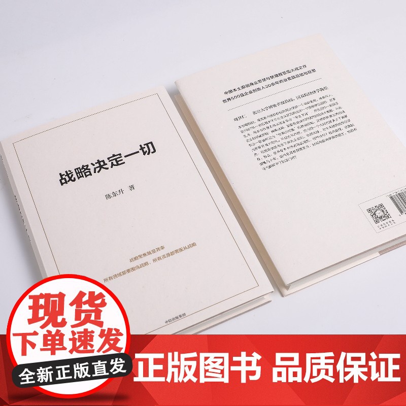 战略决定一切 陈东升 中国本土原创商业思想与管理智慧 公司战略与风险管理企业战略管理结构化思维蓝海竞争布局生意合作书籍正高清大图
