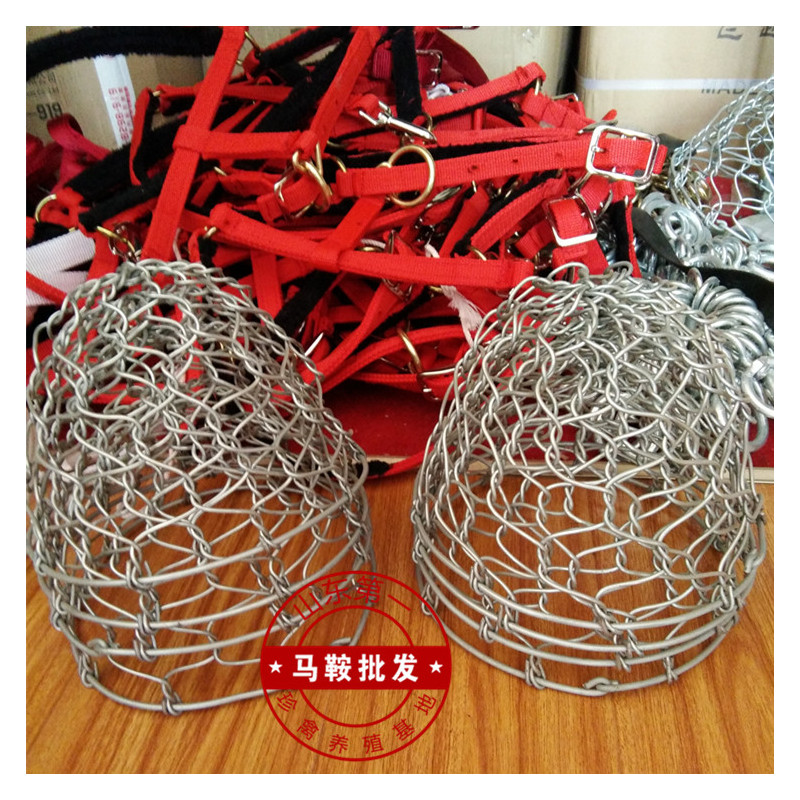 马嘴套马笼头马龙头马嘴防咬套马具实惠马笼嘴马嘴罩