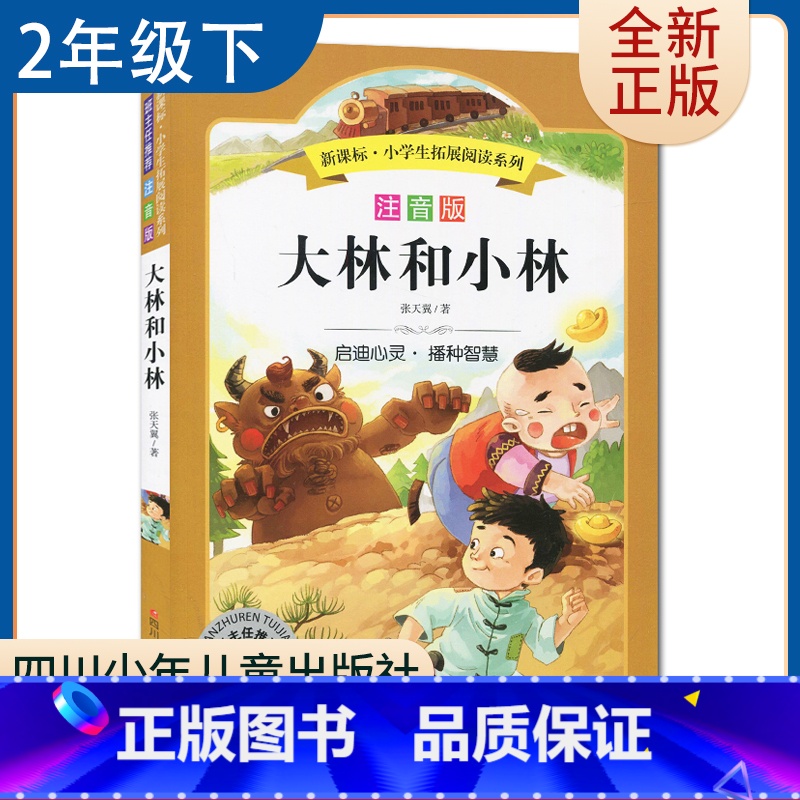 【正版】注音版 大林和小林 好书伴我成长系列二年级下册选读书 2年级下好书 四川少年儿童出版 小学阅读书目南通发货
