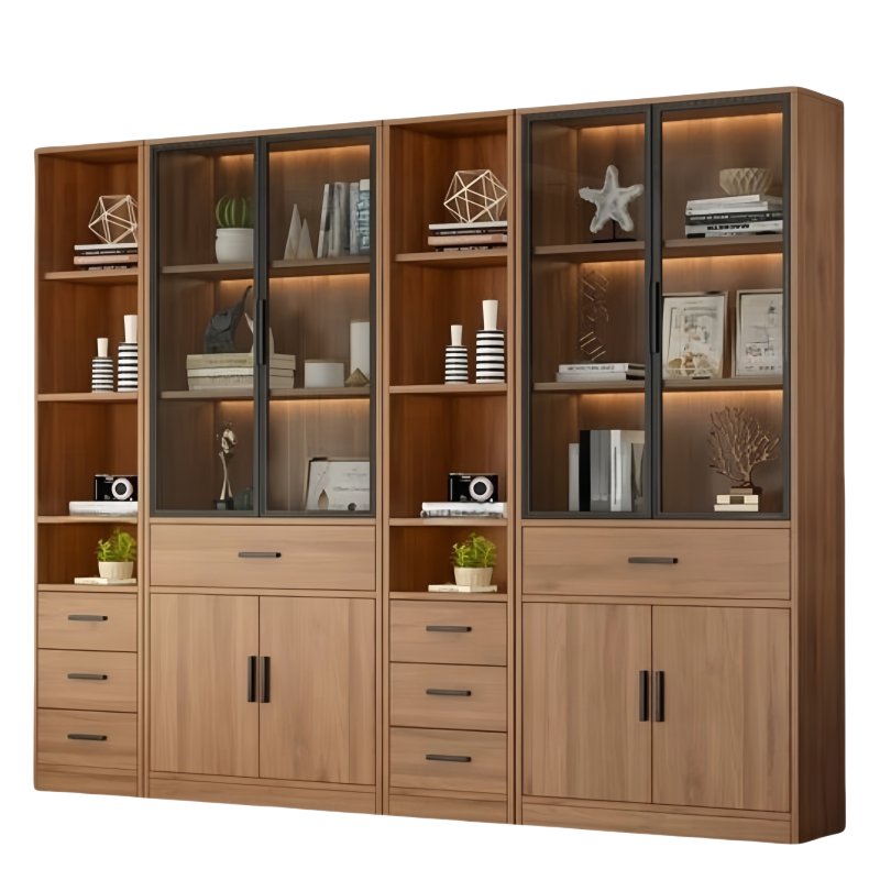 蕃蒂办公书柜2.4米台高清大图