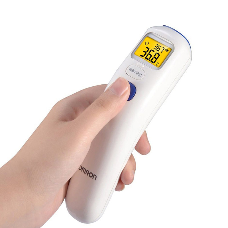 欧姆龙(OMRON) 电子体温计MC-872 温度计 红外线 额温枪 额头 医用儿童专用 日本 成人 婴幼儿 精度医学高清大图